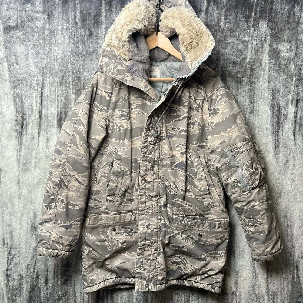 Dakota Outerwear US Military 4308 ABU N3B Parka‎ Split Fur Trim Hood Jacket M
